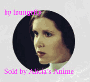 Star Wars 1 1/4 inch Button by Loungefly - Princess Leia Portrait