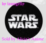 Star Wars 1 1/4 inch Button by Loungefly - Star Wars Logo Silver