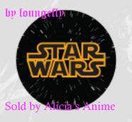 Star Wars 1 1/4 inch Button by Loungefly - Star Wars Title Logo