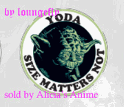 Star Wars 1 1/4 inch Button by Loungefly - Yoda - Size Matters Not