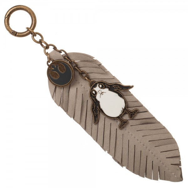Star Wars Porg PU Feather Keychain