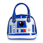 Star Wars R2-D2 Blue/White/Silver Patent Mini Dome Bag by Loungefly