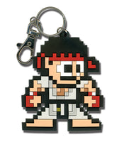 Street Fighter Keychain - 8-Bit Ryu
