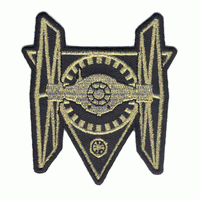 Loungefly Star Wars Gold TIE Fighter Iron On Patch