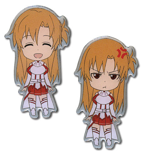 Sword Art Online Pin Set - Happy and Angry Asuna