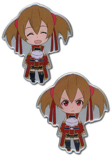 Sword Art Online Pin Set - Happy and Angry Silica