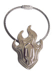 Bleach Skull Logo Metal Wire Keychain