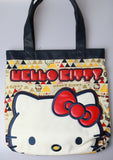 Hello Kitty Geometric Triangles Face Tote Bag