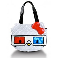 HELLO KITTY 3D GLASSES QUILTED FACE TOTE LOUNGEFLY