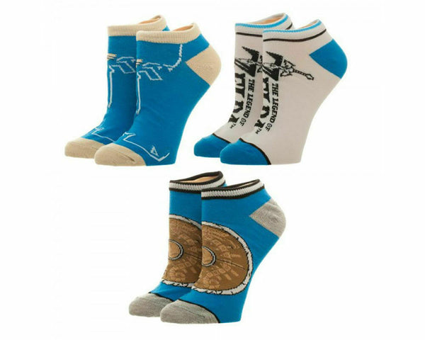 Zelda Breath of the Wild Ankle Socks 3 Pack